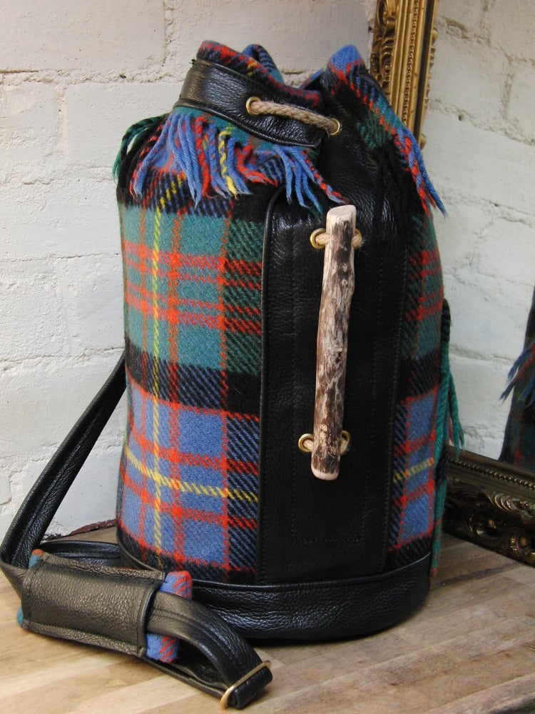 Image of Extra Large Pure Wool Macdonald Tartan Duffle Bag