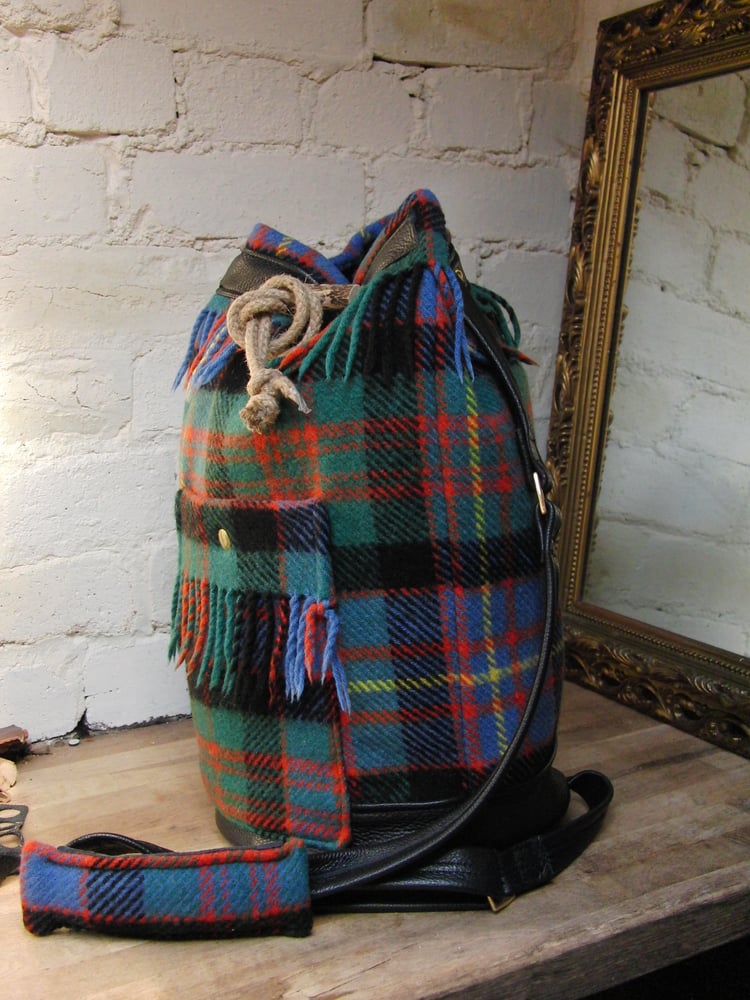 Image of Extra Large Pure Wool Macdonald Tartan Duffle Bag