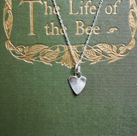 Image 1 of  STERLING SILVER HEART PENDANT ~ individually handmade