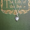  STERLING SILVER HEART PENDANT ~ individually handmade