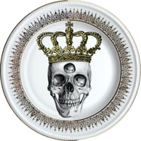 Image 1 of Third Eye King - Vintage French porcelain Plate - Limoges France #0717