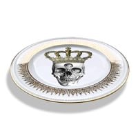 Image 2 of Third Eye King - Vintage French porcelain Plate - Limoges France #0717