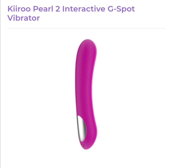 Image of Kiiroo Pearl 2 Interactive G-Spot Vibrator