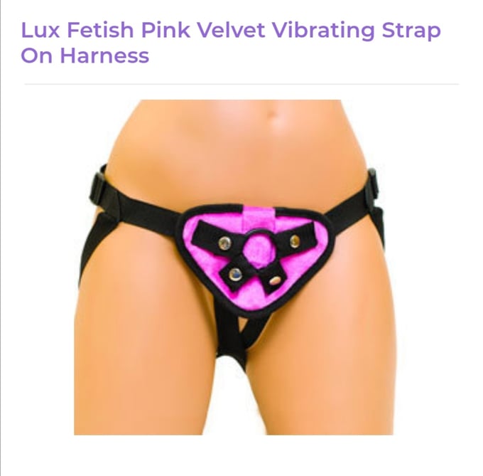Image of Lux Fetish Vibrating Strap On Harness