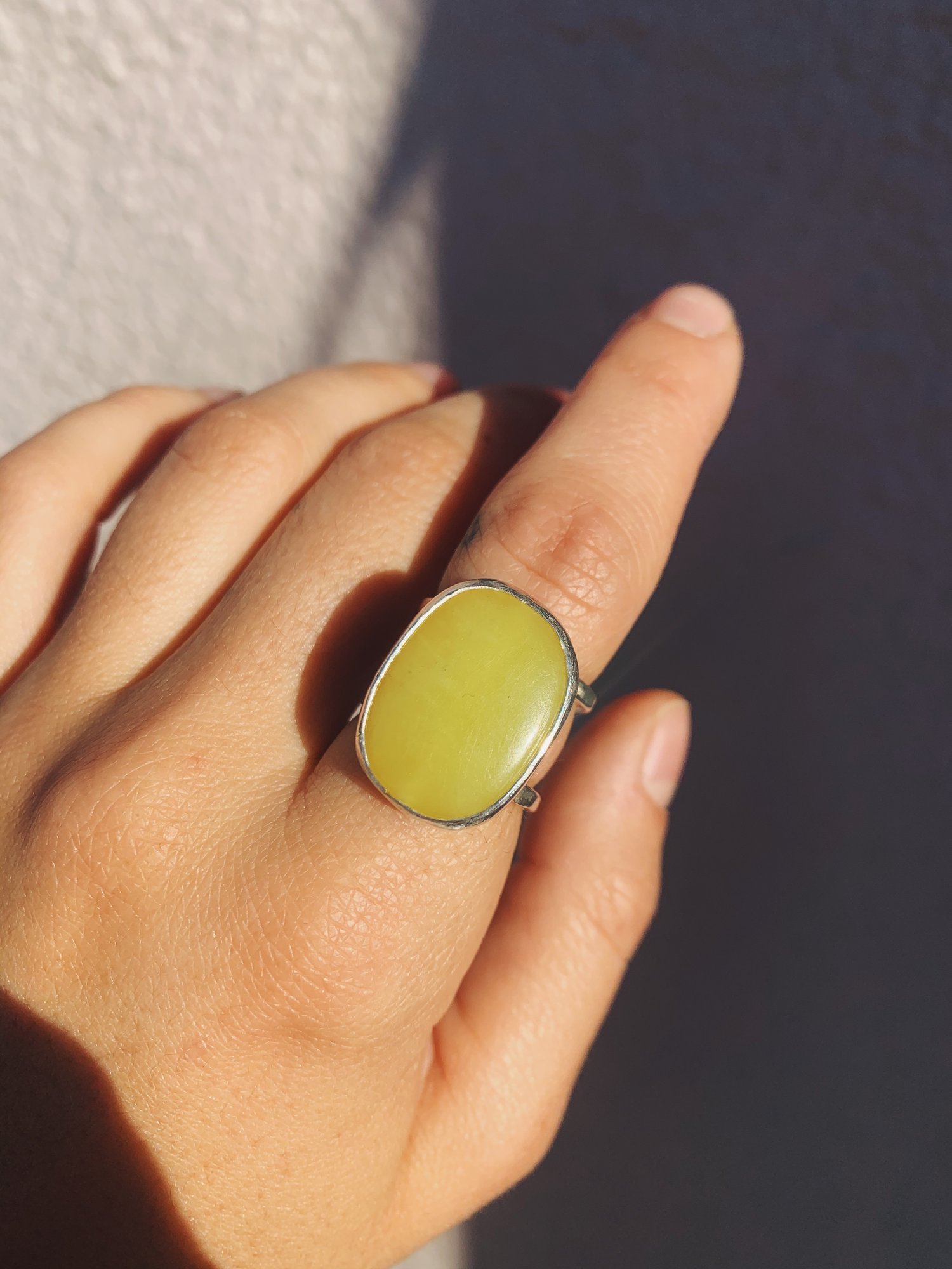Image of Lemon Jade Ring 