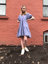 Image 3 of Holly Stalder Chambray Linen Tiered Dress 