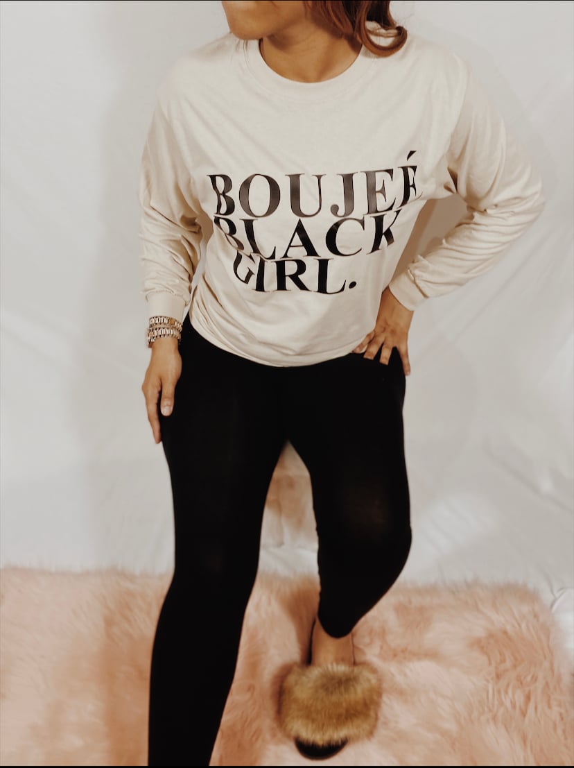 TAN BBG. TEE-LONG SLEEVE