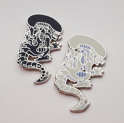 Image of Lil Xenomorph enamel pin