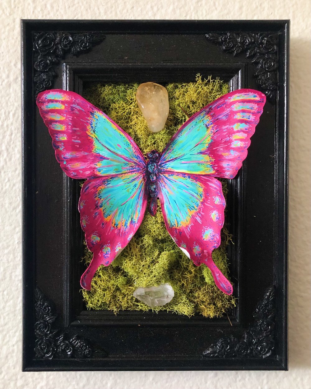 Faux Realistic Taxidermy Butterflies handpainted on paper! : r/crafts