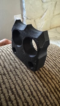 Image 3 of 2 Finger Solid Carbon Fiber Nylon Knuckle