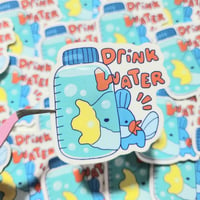 Drink Water Mudkip Sticker 