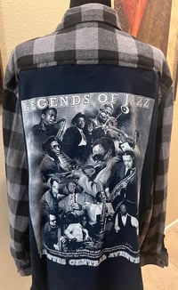 Vintage Black/Gray Flannel Shirt Legends of Jazz