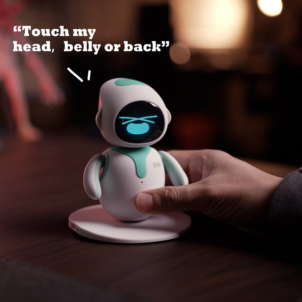 Image of Eilik - Cute Robot Pets Toys with Abundant Emotions, Animations & Mini-Games, Your Perfect Desk Touc