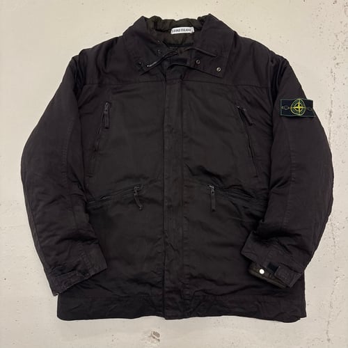 Image of AW 1999 Stone Island Raso Gommato Reversible Jacket, Size XL