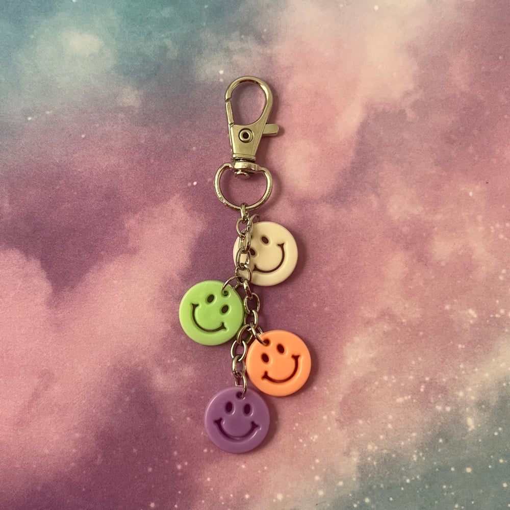 Image of Mini Smiley Face Keychain