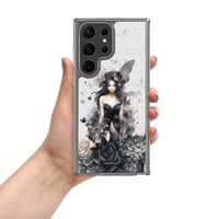 Image 2 of Dark Fairy and Flowers Goth Inspired Mystical Fantasy Clear Case for Samsung®