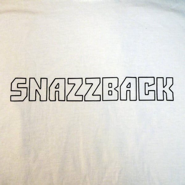 Image of Snazzback Classic T-Shirt (black on white)
