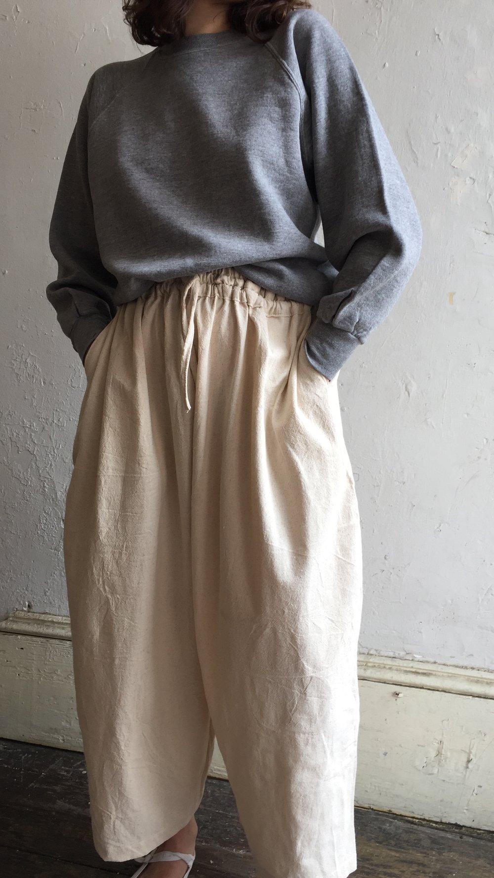 Image of Wide Leg Woven Trouser 