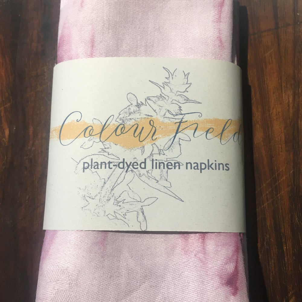Image of botanical-dyed cloth napkins