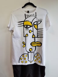 Image 1 of #4 hand-painted cotton t-shirt