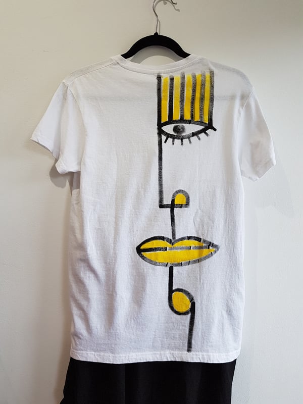 #4 hand-painted cotton t-shirt | irina rapaport