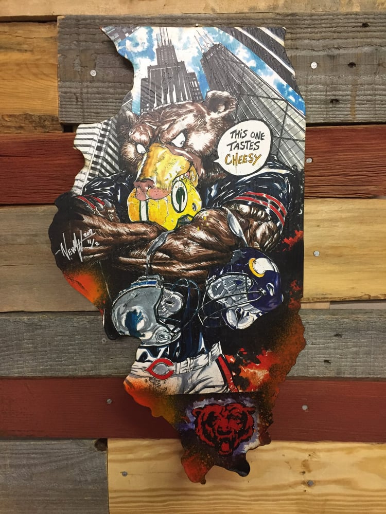 Image of "Hungry Bear" ( Hand painted reproduction)
