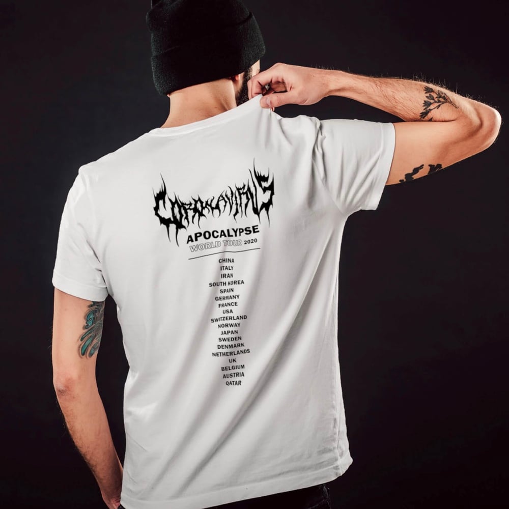 Image of 'Coronavirus World Tour' Unisex T-shirt 