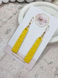 Image 2 of Elongated Lemon Earrings