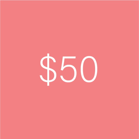 Image of $50 e-Gift Certificate