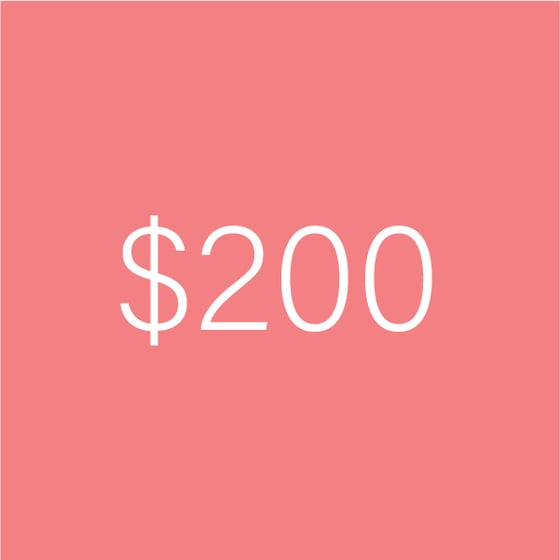 Image of $200 e-Gift Certificate