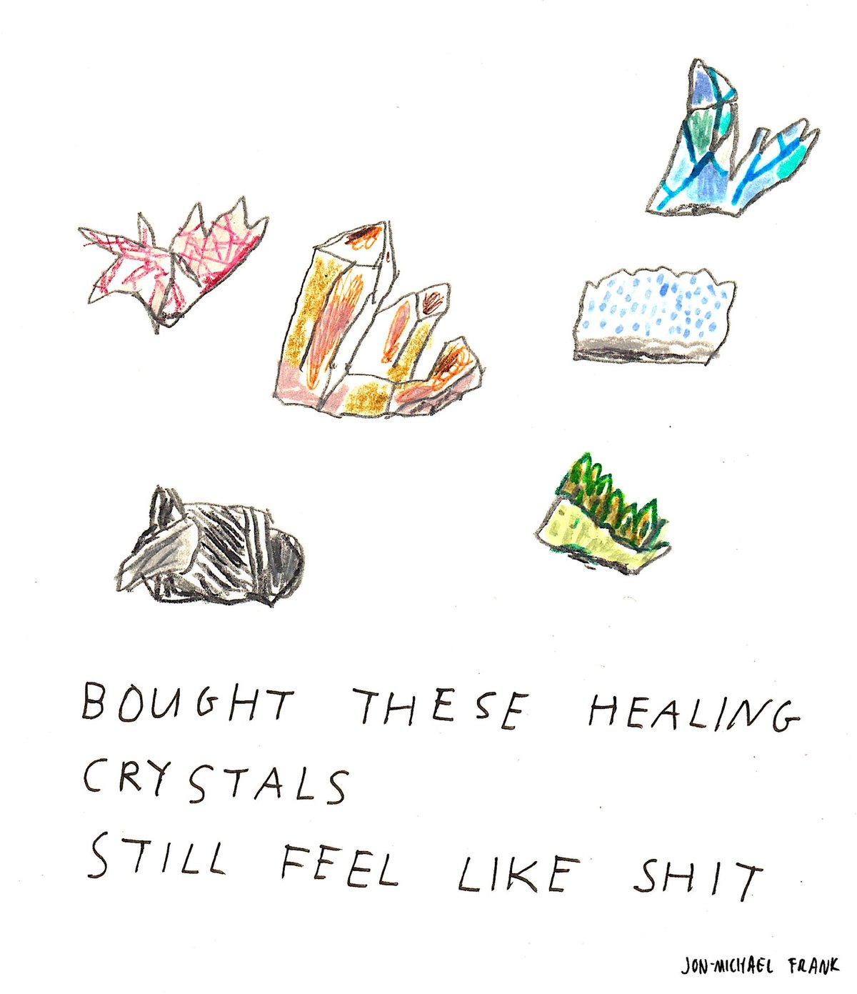 Image of Jon-Michael Frank - Healing Crystals Print