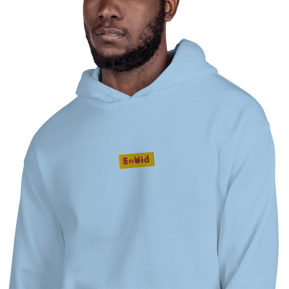 Image of Light Blue YVM Box Logo Hoodie