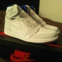 Jordan 1 White Zoom Racer Blue 