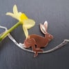 Sprinting Hare Necklace