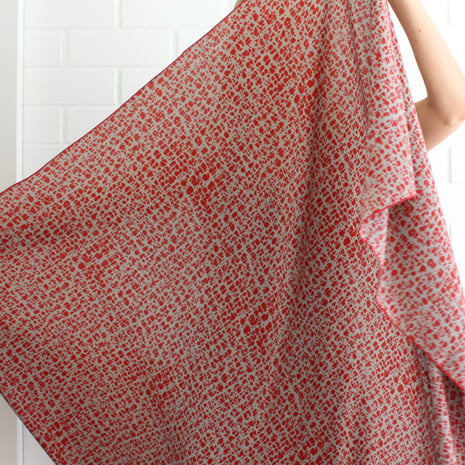 Image of Weave Print Silk Scarf