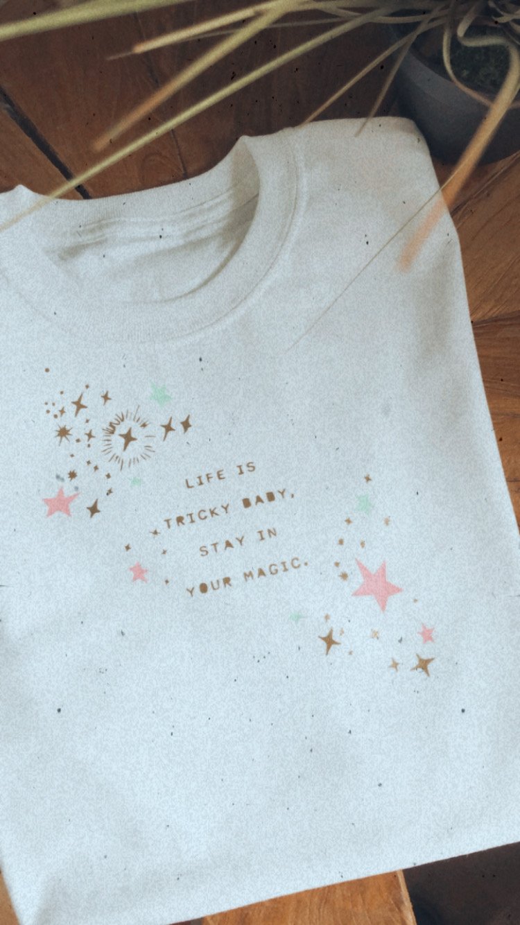 Image of Life is tricky adults and kids tee and jumper 