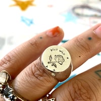Image 1 of Stay Wild signet ring