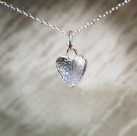 Image 2 of  STERLING SILVER HEART PENDANT ~ individually handmade