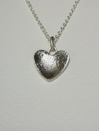Image 4 of  STERLING SILVER HEART PENDANT ~ individually handmade