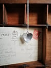 LARGE STERLING SILVER HEART PENDANT ~ individually handmade