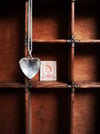 LARGE STERLING SILVER HEART PENDANT ~ individually handmade