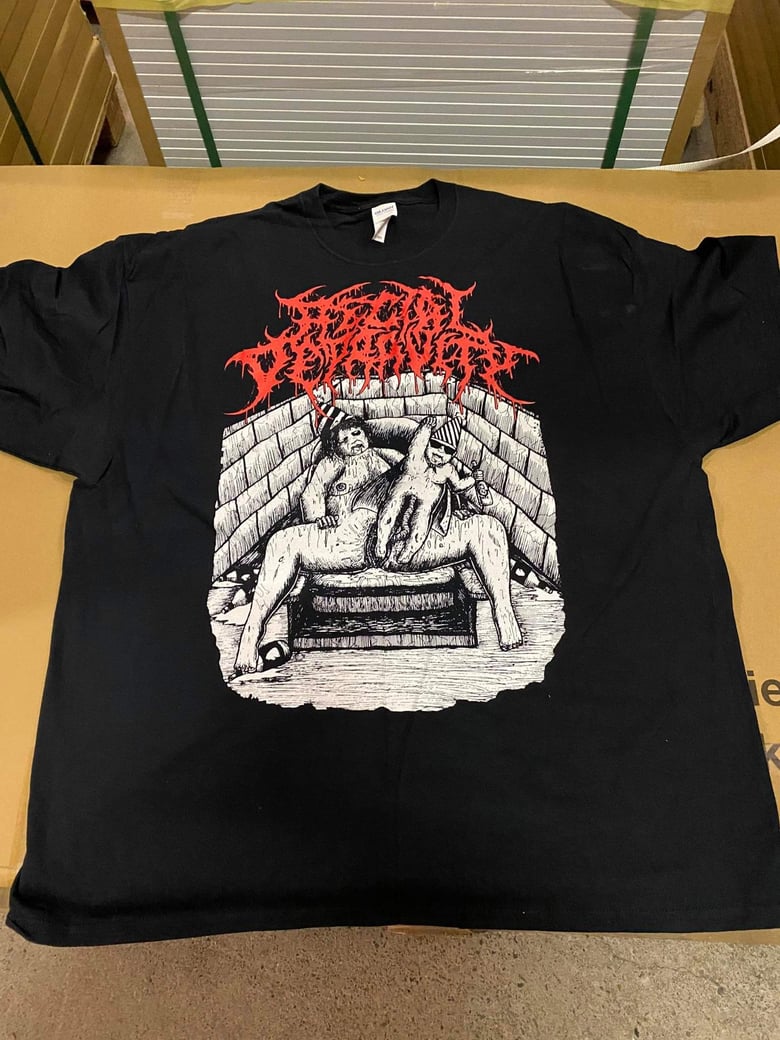 Image of Rectal Depravity - "Flying Fetus" Shirt red