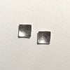 STERLING SILVER SQUARE STUDS ~ 10mm ~ individually hand made 