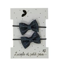 Image 1 of Elastiques mini papillon rose ou bleu