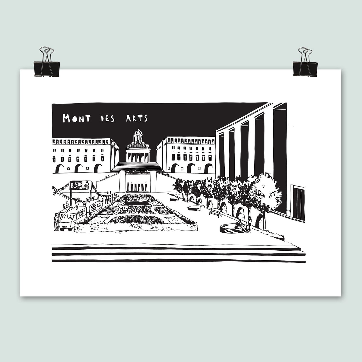 Affiches Mont des Arts (2 visuels différents)