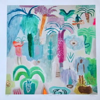 Image 2 of Palm Grove Garden Giclee Print