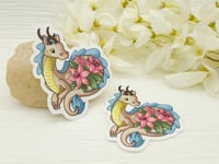 Image 2 of Lily Lindworm Dragon - 3 inch Vinyl Sticker