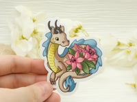 Image 1 of Lily Lindworm Dragon - 3 inch Vinyl Sticker