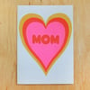 Mom Heart Shadow Greeting Card