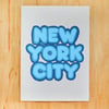 New York Shadow Greeting Card